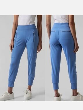 Athleta Venice Moto Jogger in Cottage Blue Size Medium